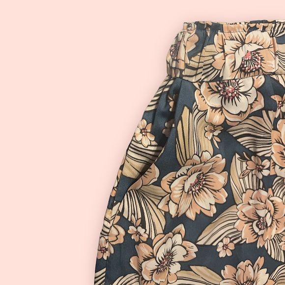 Loft Floral High Elastic Waist Skirt - Picture 2 of 2